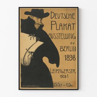 Vintage German Exhibition Poster Berlin 1898