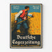 Vintage German Poster of Agricultural Journal