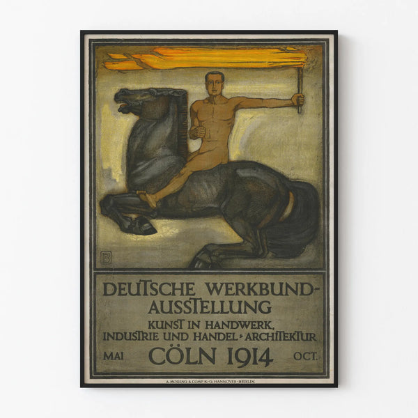 Vintage Poster Exhibition Deutsche Werkbund Cologne 1914