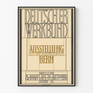German poster for the Werkbund exhibition Bern 1917 vintage