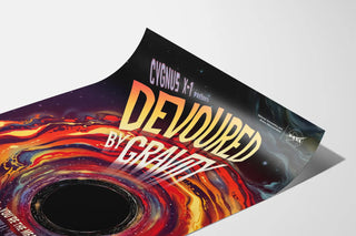 Poster Wall Decoration Black Hole Devoured by Gravity NASA