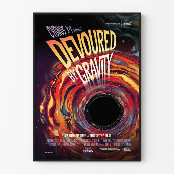 Poster Wall Decoration Black Hole Devoured by Gravity NASA