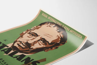 Vintage poster of Catalan anti-fascist event