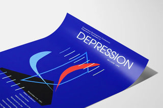 Poster Depression and Treatment in Seniors - Modern Wall Decoration