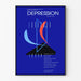 Poster Depression and Treatment in Seniors - Modern Wall Decoration