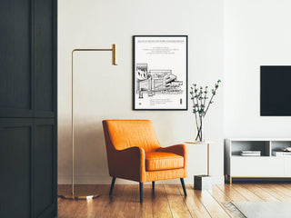 Architectural Poster of the Theater by George Izenour - Cultural Wall Decoration