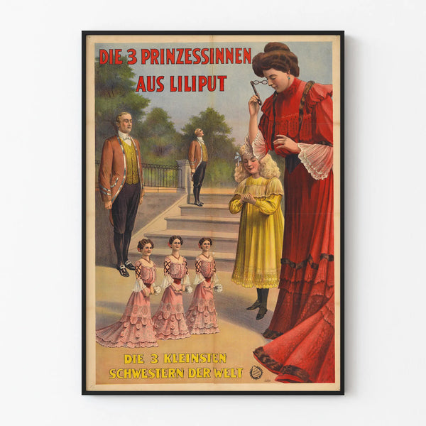 Vintage poster Princess Liliput wall decoration