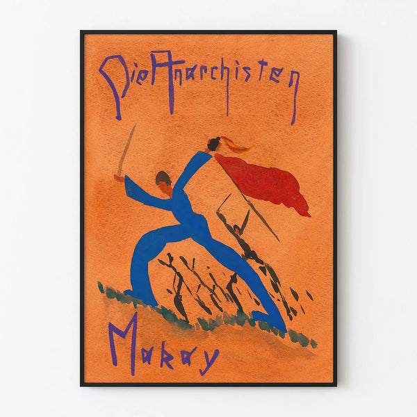 Vintage poster Die Anarchisten Makay for dynamic wall decoration