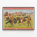 Vintage Barnum & Bailey Wild West Show Poster — framed artwork on a wall