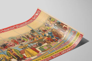 Vintage Barnum & Bailey Poster - Great World Exhibition of Human Curiosities — artwork view