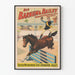 Vintage poster of Barnum & Bailey horse jockey race