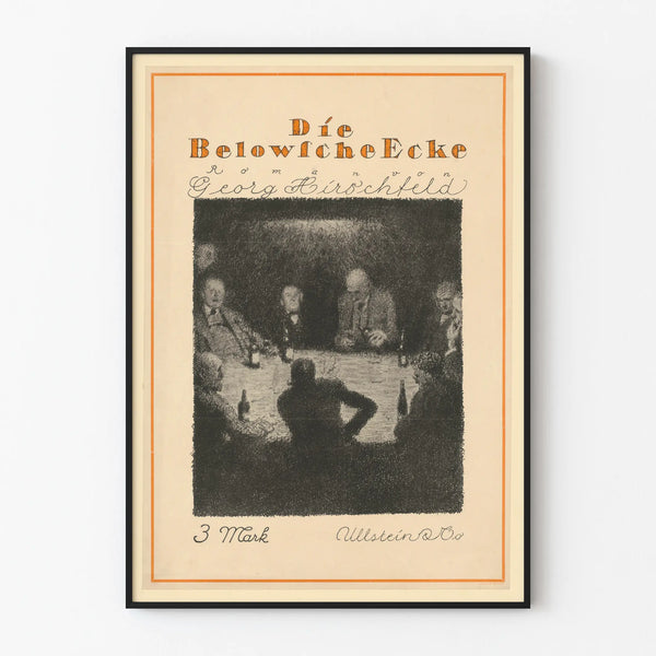 Vintage poster Die Belowfsche Ecke by Georg Hirschfeld