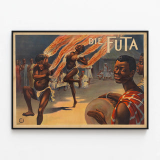 Traditional African Futa Show Poster — framed artwork on a wall