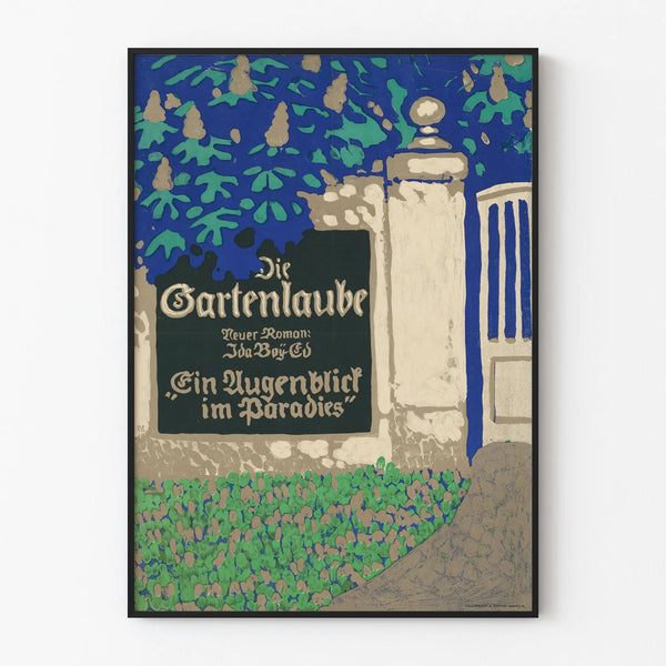 Vintage poster Die Gartenlaube - A Moment in Paradise