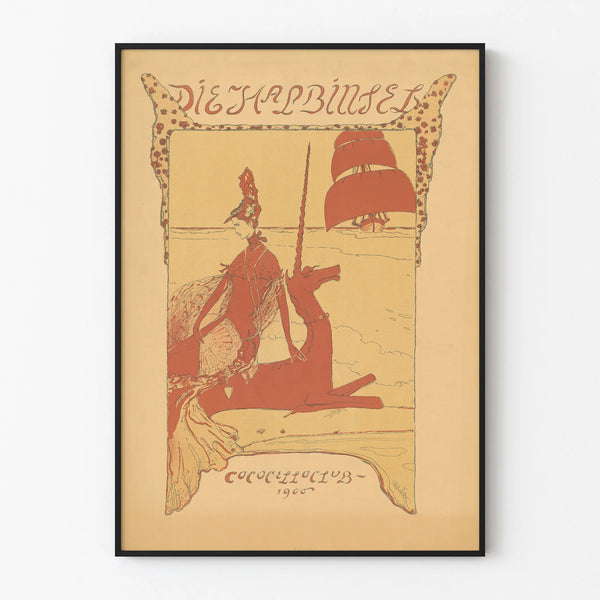 Vintage poster Die Halbinsel Cococelloclub 1900 for wall decoration