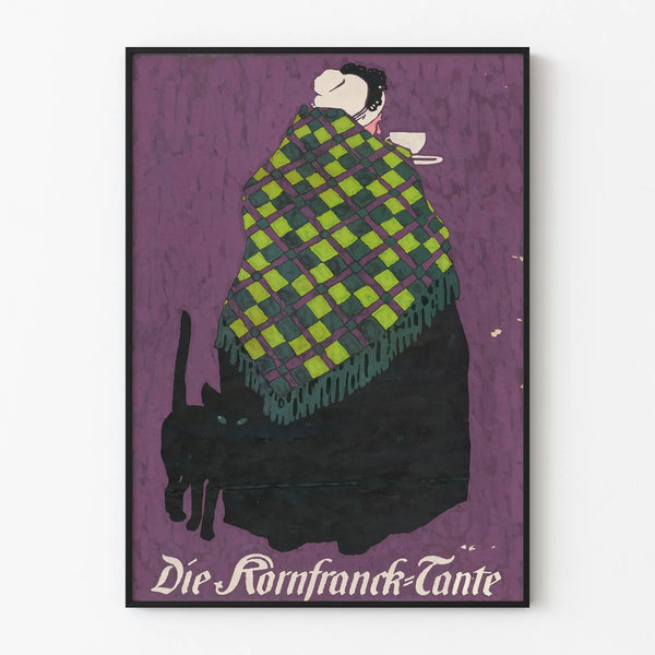 Vintage poster Die Kornfranck Aunt - Original wall decoration
