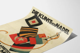 Vintage poster for the exhibition art du fil by Anita Müller