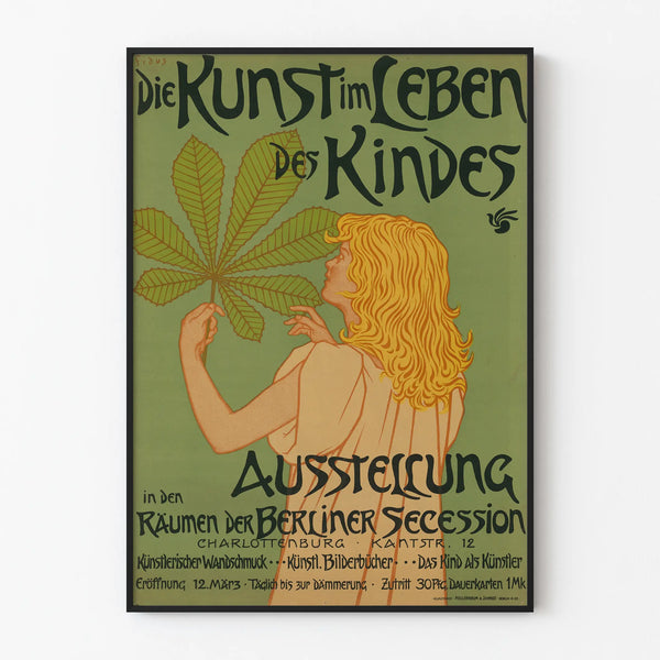 Vintage decorative poster The Art in the Life of the Child