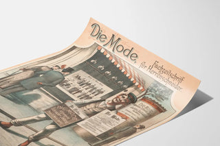 Vintage poster Die Mode - Fashion magazine for men's tailors