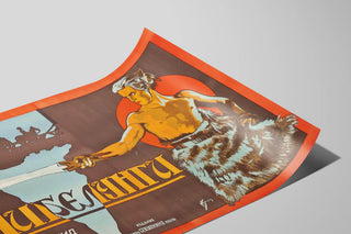 Vintage Poster of Die Nibelungen with Warrior and Sword — artwork view