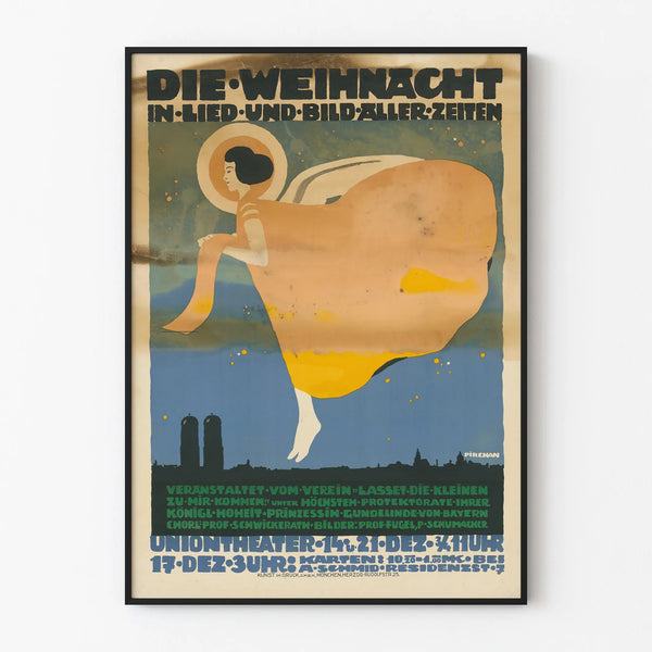 Artistic and Poetic Vintage Christmas Poster