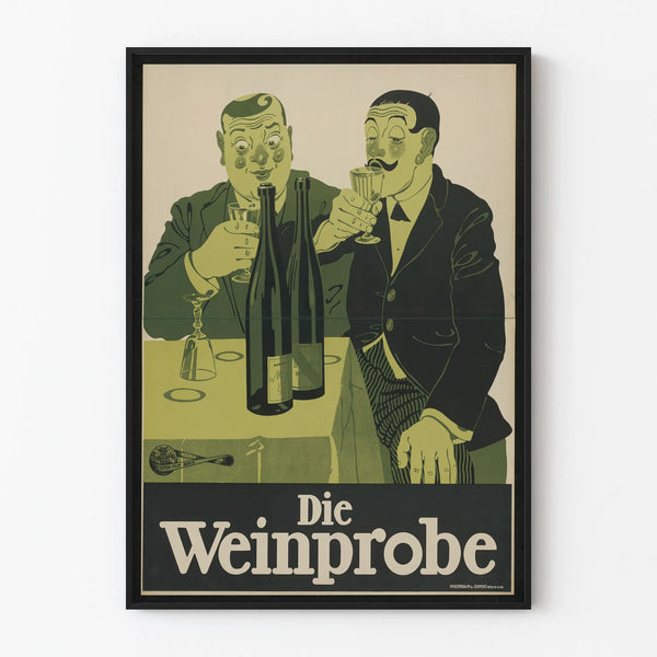 Vintage poster The Wine Tasting – Elegant wall decoration on the theme of wine tasting