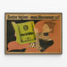 Vintage Poster Reading "Die Weite Welt" — framed artwork on a wall