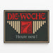 Vintage Poster Die Woche - Graphic Art Deco Style — framed artwork on a wall