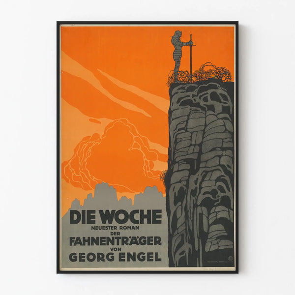 Vintage poster Die Woche by Georg Engel – Artistic wall decoration