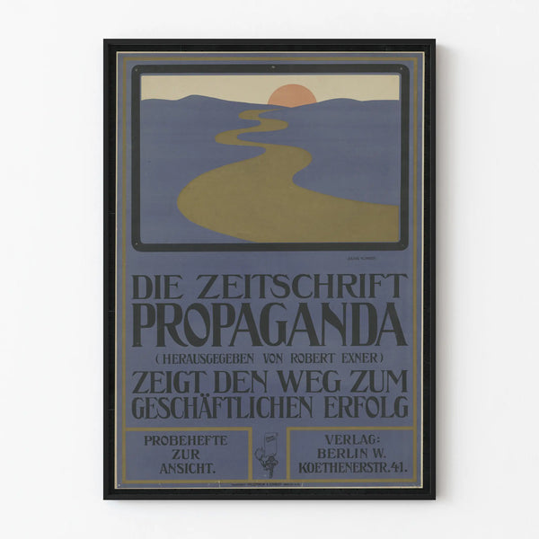 Vintage poster Die Zeitschrift Propaganda for wall decoration