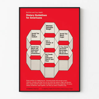 Decorative Poster of American Dietary Guidelines