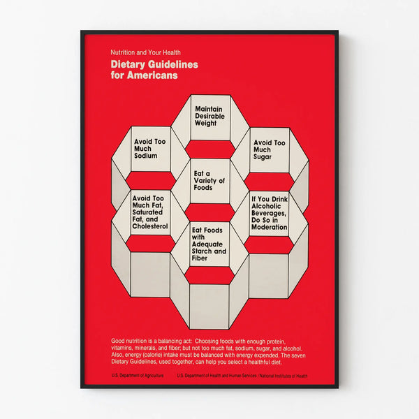 Decorative Poster of American Dietary Guidelines