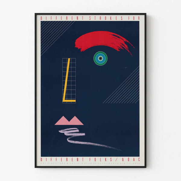 Abstract Graphic Poster 'Different Strokes for Different Folks' - Modern Wall Decoration