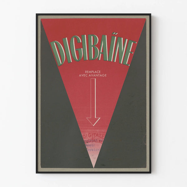 Vintage Digibaïne Geometric Design Poster