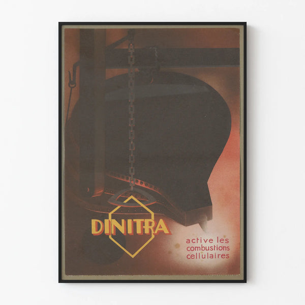 Vintage Dinitra poster for industrial wall decoration