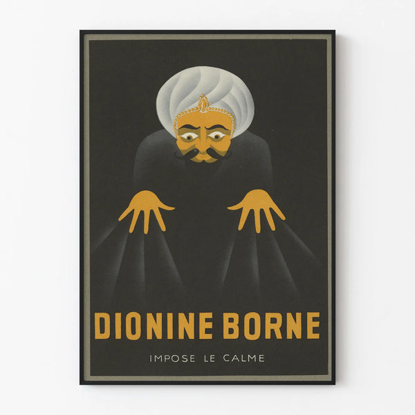 Vintage Dionine Borne Poster - Retro Wall Decoration