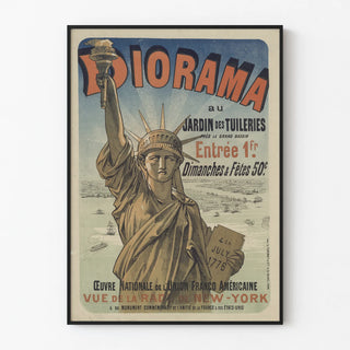 Vintage poster of Diorama at the Tuileries Garden