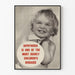 Vintage poster raising awareness about diphtheria in children