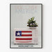 Vintage Discover America Poster Worldnet Television Flag