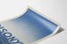 Vintage Disonyl poster in blue gradient