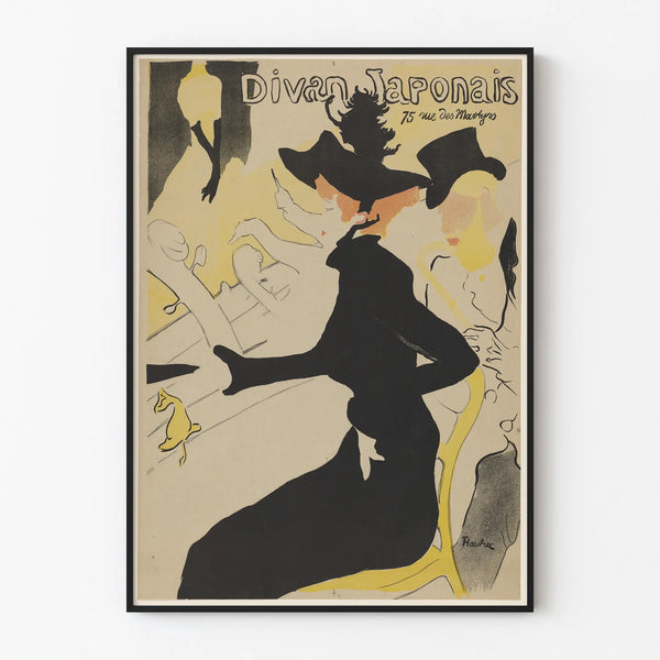 Vintage poster of the Japanese-style sofa, elegant wall decoration