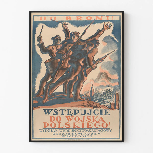 Vintage Polish Military Recruitment Poster