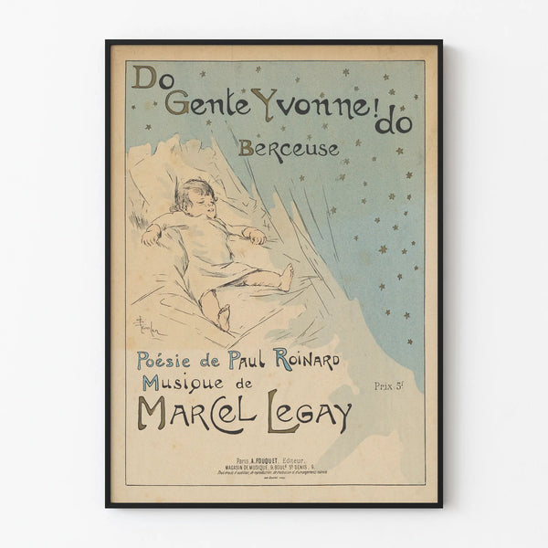 Vintage Poster Lullaby Do Gente Yvonne - Poetry and Music