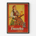 Vintage poster of Francka café with coffee grinder