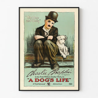 Vintage poster Charlie Chaplin A Dog's Life