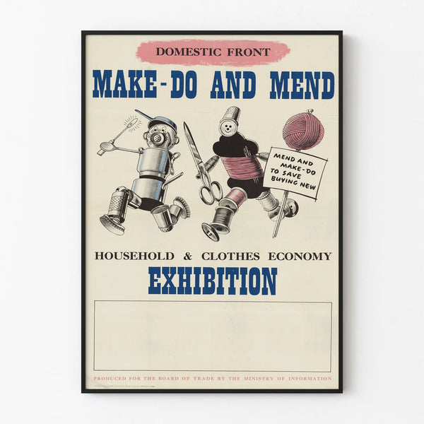 Vintage Poster Wall Decoration Make-Do and Mend