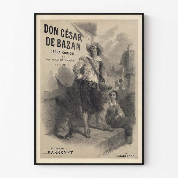 Vintage poster of Don César de Bazan - Classic theater wall decoration