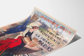 Vintage poster Give All to the Memory of France to its Sailors