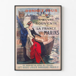 Vintage poster Give All to the Memory of France to its Sailors