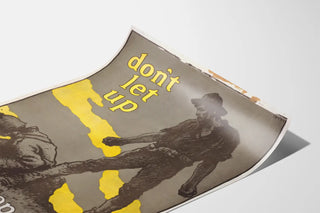 Vintage poster "Don't Let Up Keep On Saving Food"